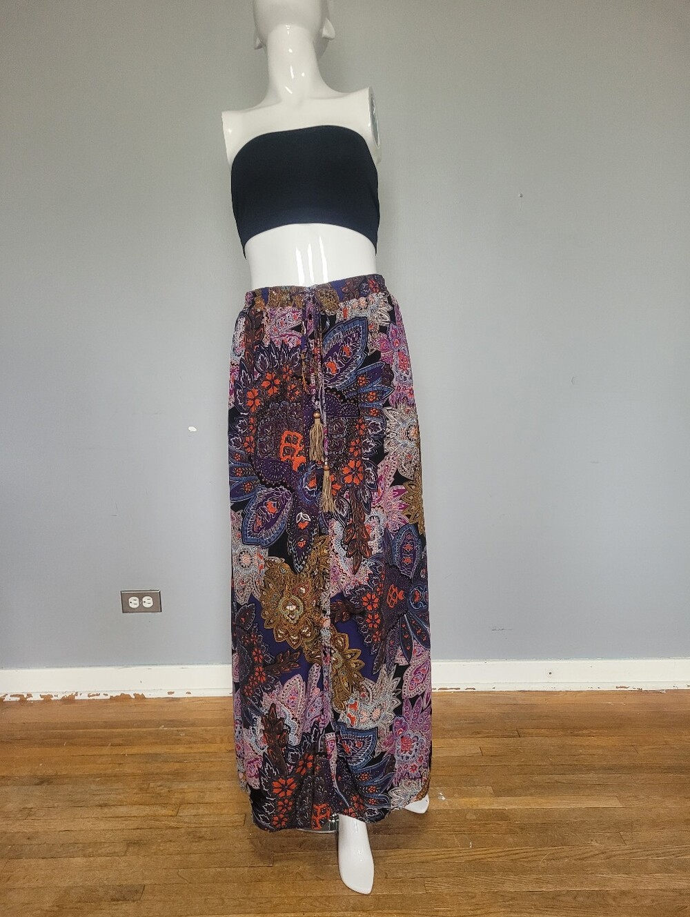 Anthropologie Vanessa Virginia Petaled Paisley Maxi Skirt, VGUC, Size M - Picture 2 of 9